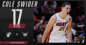 FIVE 3-POINTERS in the 4th QUARTER 🤯 Cole Swider after he WENT OFF for the Heat 💪 | NBA on ESPN