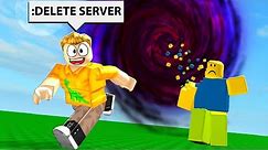 DELETING ROBLOX SERVERS WITH ADMIN COMMANDS
