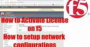 f5 BIG IP | f5 BIG IP LTM Basics | How to activate license on F5? | How to setup basics? Lec 3