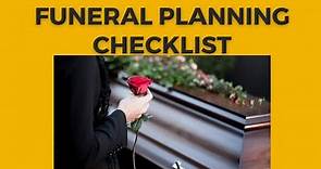 Create a Funeral Planning Checklist