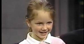 David Letterman Show 1992, she was 6 and she allowed David to use the radio as third party traffic.