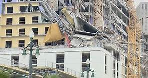 Heavy winds expose human remains at collapsed Hard Rock Hotel