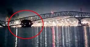 Il video del ponte crollato a Baltimora: il momento in cui la nave colpisce il pilone