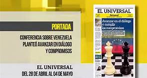 El Universal Semanal: Conferencia Internacional plantea compromisos para Venezuela