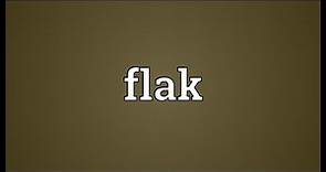 Flak Meaning
