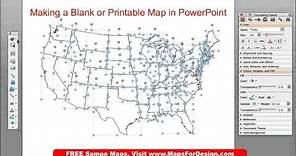 How to Make a Printable, Blank, Outline USA or World Map from PowerPoint • MapsForDesign.com