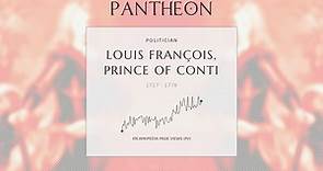 Louis François, Prince of Conti Biography - Prince of Conti