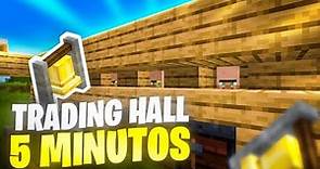 Cómo hacer un Trading Hall en 5 minutos o menos | Minecraft