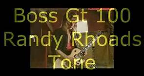 Boss GT100 Randy Rhoads (Patch)