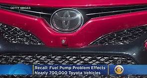 Recall Alert: Fuel Pump Problem Effects Nearly 700,000 Toyota Vehicles