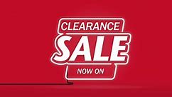 CLEARANCE SALE - NOW ON