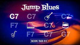 JUMP BLUES Backing Track in C | Up-Tempo Shuffle (incl. STOPS)