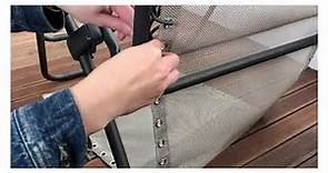 Tuto - How to replace a canvas on LAFUMA MOBILIER Relax chair with laces ?