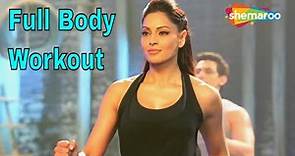 Bipasha Basu Full Body Workout | Look Fit & Fabulous | Easy Exercises | Fat Burn Cardio |Good Health