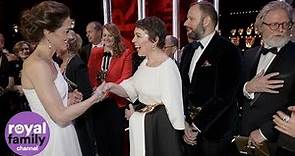 Duke and Duchess of Cambridge meet BAFTA winners including Olivia Coleman and Rami Malek
