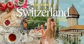 【🇨🇭 歐洲#瑞士 自由行】VLOG#1 從法國到琉森，開箱一晚€220歐的超美粉色復古風住宿 + 琉森2天1夜必去景點｜Yunny