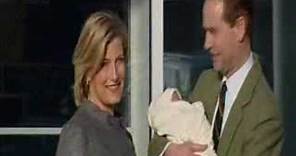 The Earl and Countess of Wessex with their new baby boy