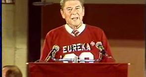 Ronald Reagan (Class of '32) Eureka College Pep Rally Speech, October 17, 1980