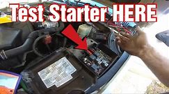How To Test A Starter Without Having To Touch The starter.