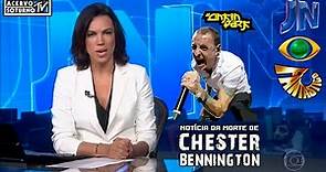 Notícia da morte de Chester Bennington (Linkin Park)