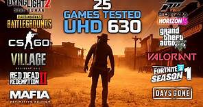 Intel UHD Graphics 630 In 2022 | Test In 25 Games | #uhd630
