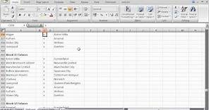 Excel Fixture List and League Table Creator