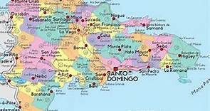 mapa de Republica Dominicana