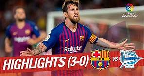 Resumen de FC Barcelona vs Deportivo Alavés (3-0)