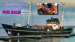 €390K STEEL Liveaboard Trawler Yacht (The ONLY ONE Of Its Kind) FOR SALE!