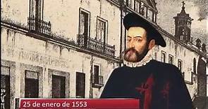 25/ 01/16 El virrey Luis de Velasco inaugura la Real y Pontificia Universidad de la Nueva España
