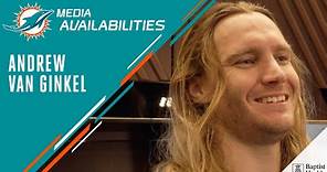 Andrew Van Ginkel meets with the media | Miami Dolphins