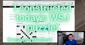 Insider info on my WSJ crossword puzzle debut! || Thursday 4/20/23 Wall Street Journal crossword