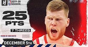 Davis Bertans 25 Pts 7 Threes Full Highlights | 76ers vs Wizards | December 5, 2019