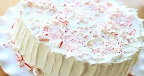 EASY Candy Cane Cake | Simply Bakings