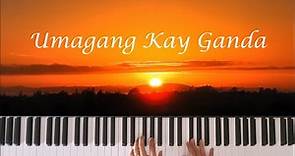 Umagang Kay Ganda | Piano Instrumental With Lyrics