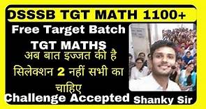 Dsssb tgt math free target batch #tgtmaths #tgt #pgt #pgtmaths