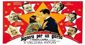 Signora Per Un Giorno (1933) Commedia di Frank Capra