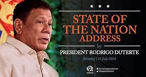 FULL SPEECH: President Duterte at SONA 2016