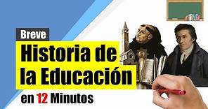 Historia de la EDUCACIÓN - Resumen | Desde sus orígenes hasta nuestros días.