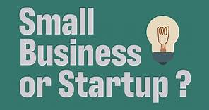 Entrepreneurship 101: Startup or Small Business?