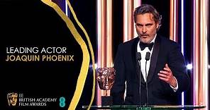 Joaquin Phoenix Delivers Powerful Speech After Leading Actor Win for Joker | EE BAFTA Film Awards