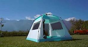 [迪卡儂] Quechua 登山運動品牌 快開式遮陽帳篷收搭教學