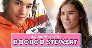 Booboo Stewart's Relaxing Night In Involves Tons of Paint | Big Night IN