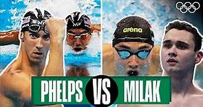 Michael Phelps 🆚 Kristóf Milák - 200m butterfly | Head-to-head