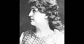 German Soprano Lilli Lehmann ~ Long, Long Ago (1906)