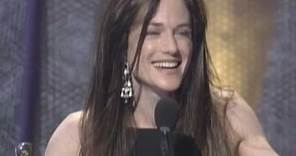 Holly Hunter winning an Oscar® for "The Piano"