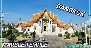 Marble Temple Bangkok Walking Tour Wat Benchamabophit 🇹🇭 Thailand