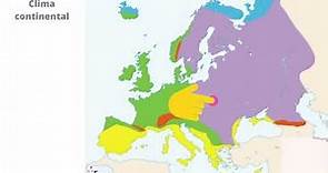 Los climas de Europa para 6º curso de Primaria
