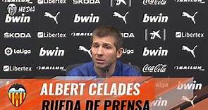 RUEDA DE PRENSA DE ALBERT CELADES PREVIA AL VALENCIA CF-FC BARCELONA