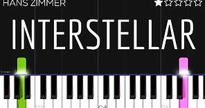 Hans Zimmer - Interstellar - Main Theme | EASY Piano Tutorial